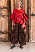 Amandine top rood gestreept