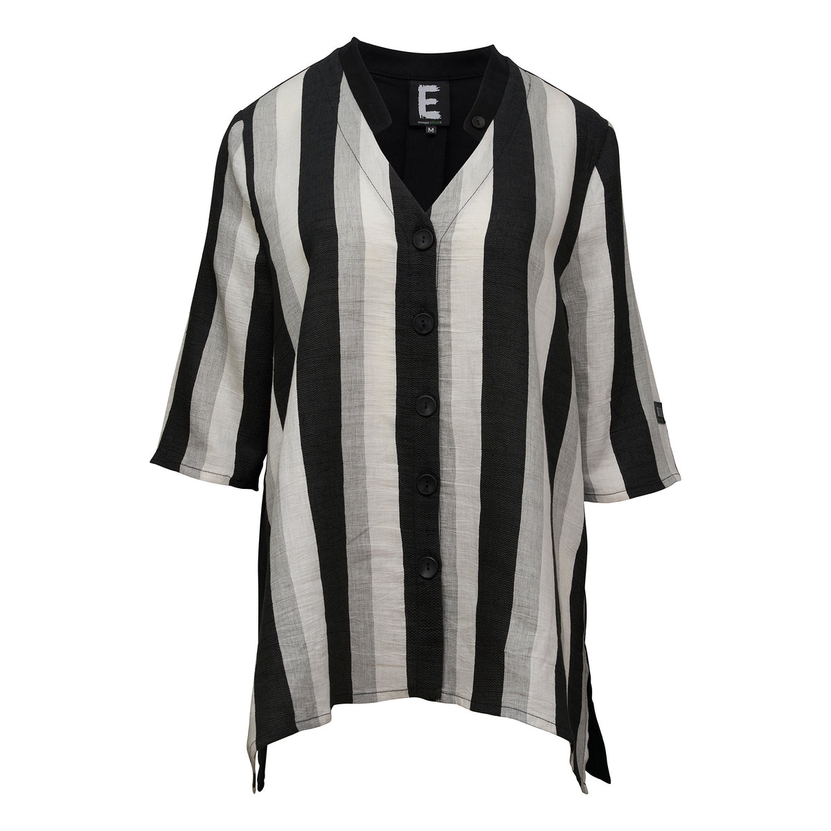 E-Avantgarde - Blouse - Black white - Maat M