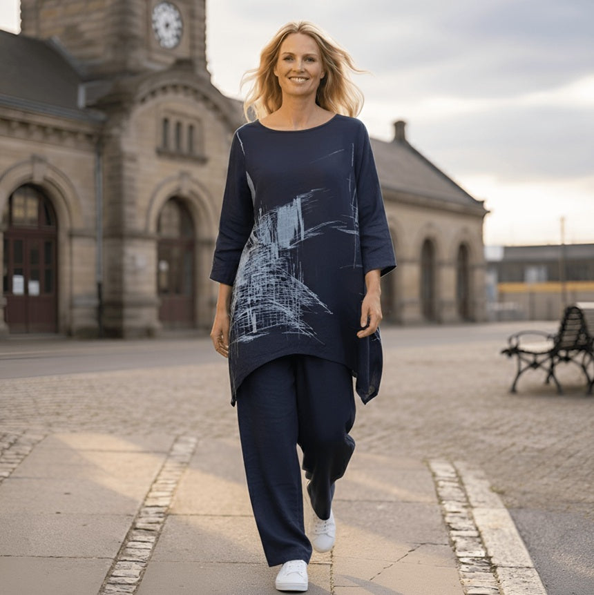 E-Avantgarde - Broek 15014 - 55 - Navy