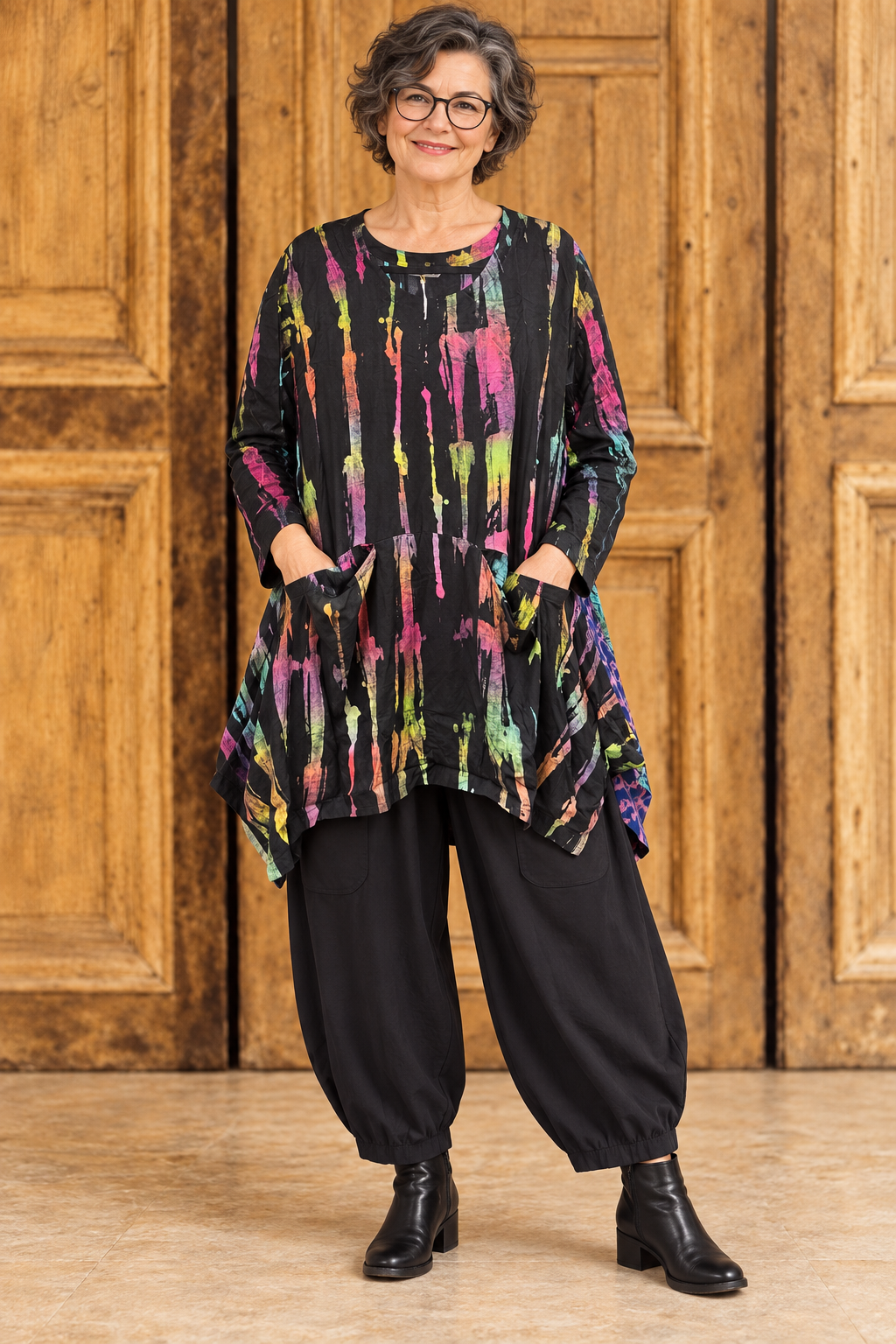 Normal Crazy - Tuniek Ursella lange mouw - Zwart
