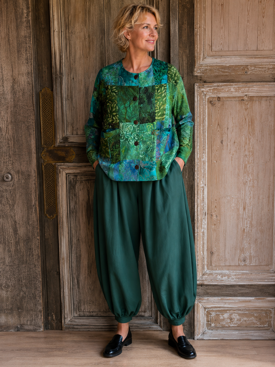 Normal Crazy Short jacket P/W green 1
