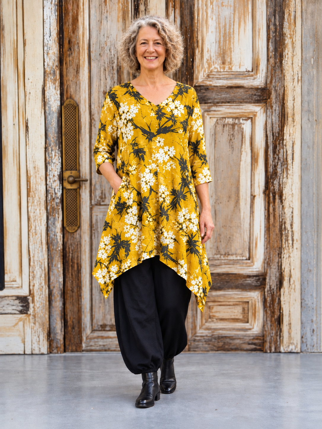 Normal Crazy - Dress Bora Batik 3/4 mouw