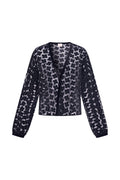 HeArt - Bengal overslag blouse EMF - Black D00