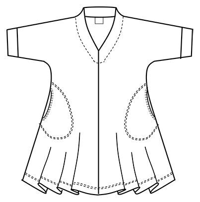 Aïno - Maarit short - Waves Black - Maat S*