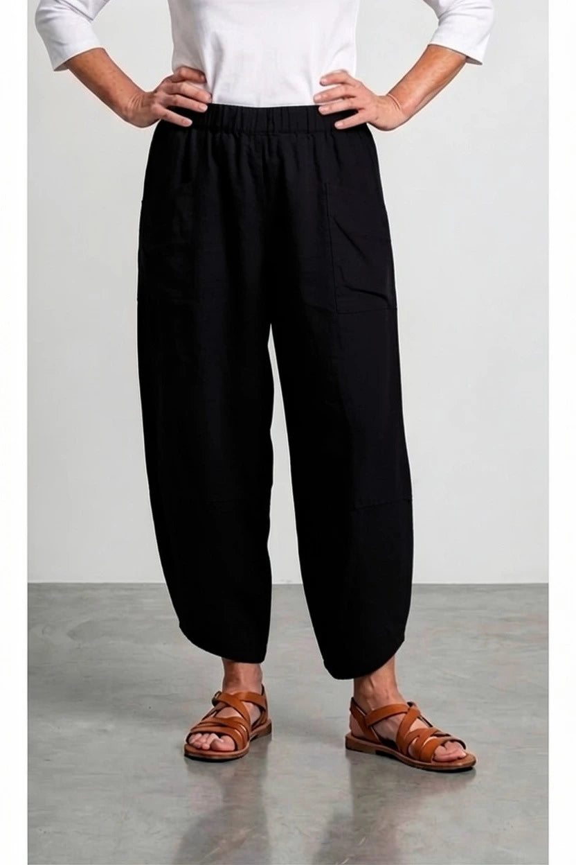 BB Style - Linnen broek PuroLino lang - Zwart