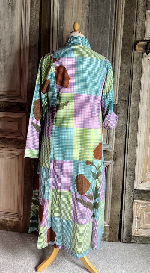 BB Style - Katoenen jurk met blokprint