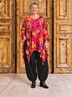 Normal Crazy - Blouse Peru lange mouw - Rood