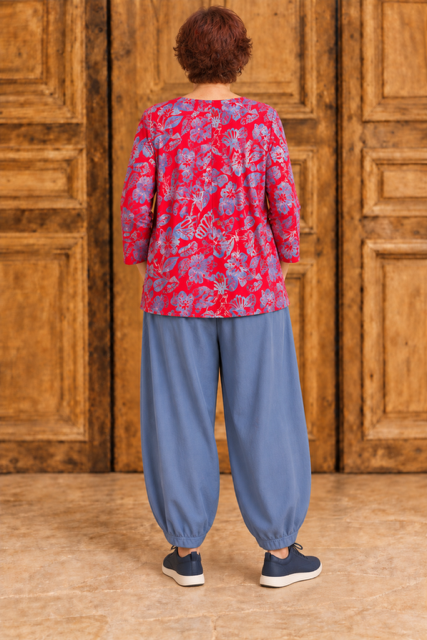 Normal Crazy -  Blouse New Moza lange mouw - Rood