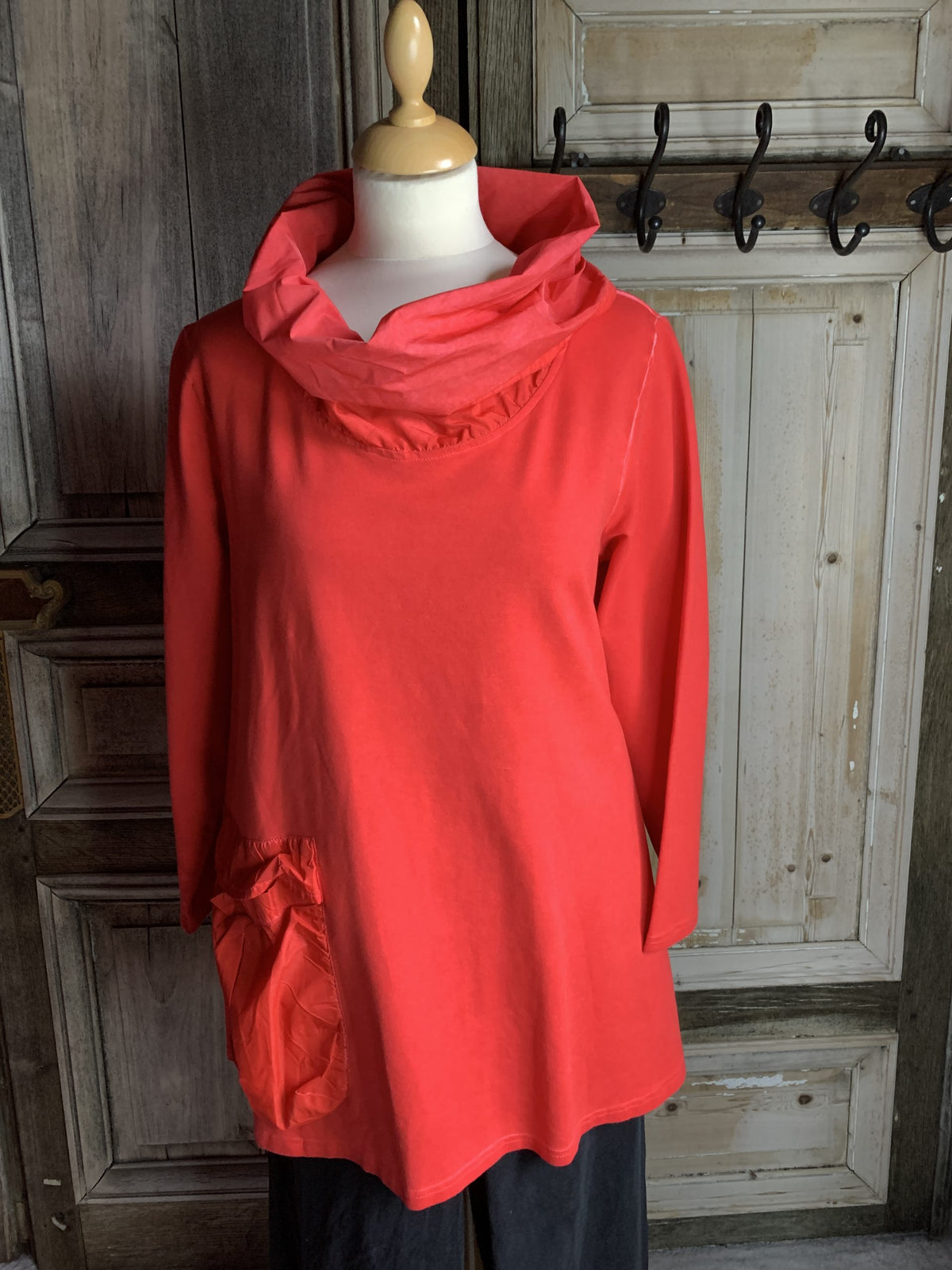 Sinne - tuniek met Col - Oranje rood