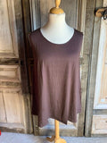 Normal Crazy - Basic  Top Aline kleur  Chocolade spandex