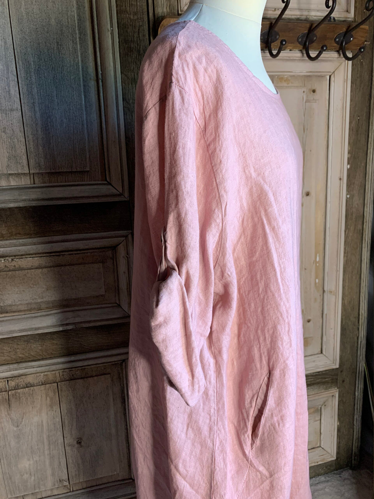 BB Style - Lino Jurk ronde hals - licht roze zalm