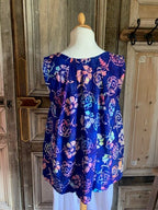 Normal Crazy - Blouse New Moza batik zonder mouw*bloem