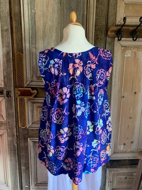 Normal Crazy - Blouse New Moza batik zonder mouw*paars (kopie)