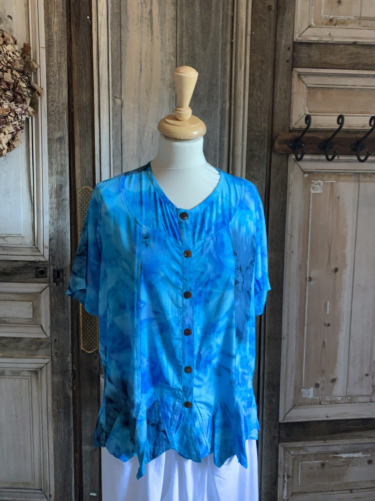 Normal Crazy - Blouse India korte mouw - Tie dye