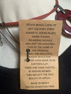 Kazuri ketting  rond zwart