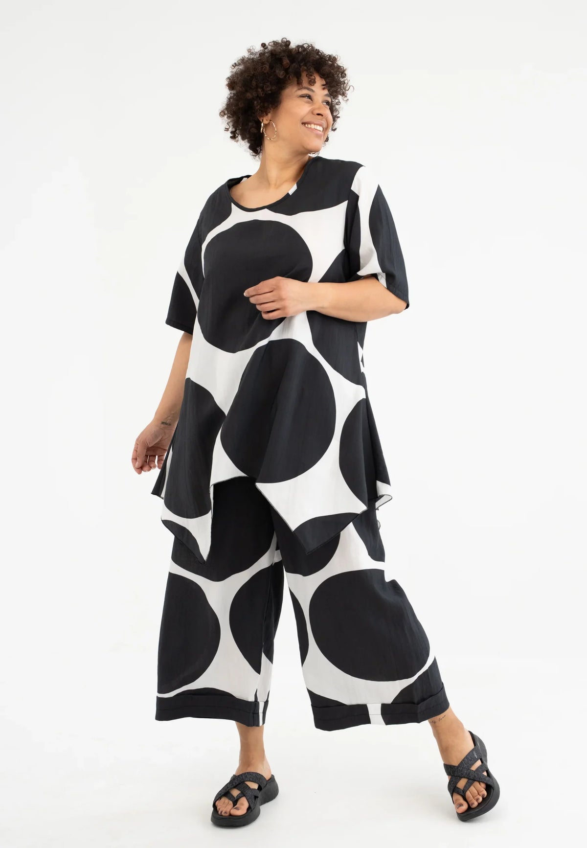 Kekoo - Broek Solina - Print Black/White