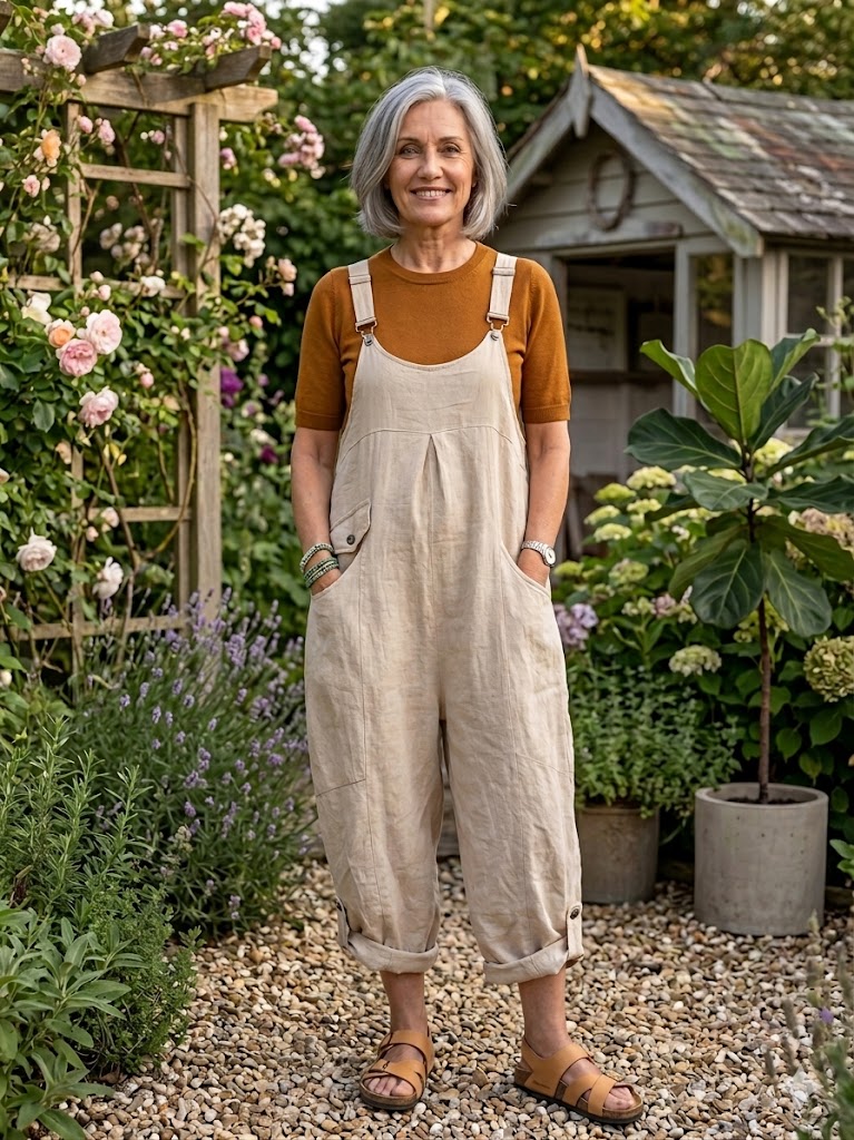 BB Style - Tuinbroek - Linen