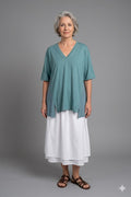 Ozai N Ku - Top Shirt - Azure