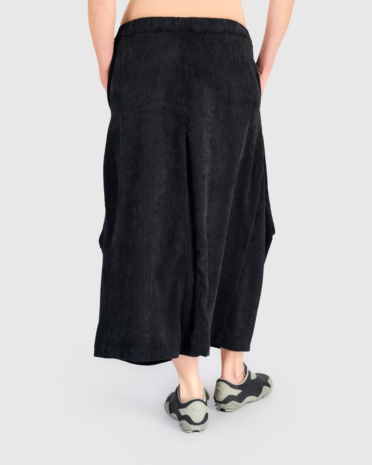 Alembika - Broek Cord Harem - Zwart - AP700B