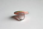 Trijn sieraden - Ring gevlekt acrylaat (#R25-1) - Roze/blauw gevlekt 3 cm