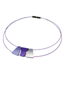 Tjonge Jonge Sieraden - Collier 3 hangers Blauwtinten