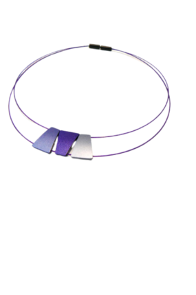 Tjonge Jonge Sieraden - Collier 3 hangers Blauw