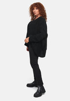 Amandine - Vest wijd kort - Zwart