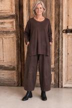 Sinne - Trui ronde hals - Bruin