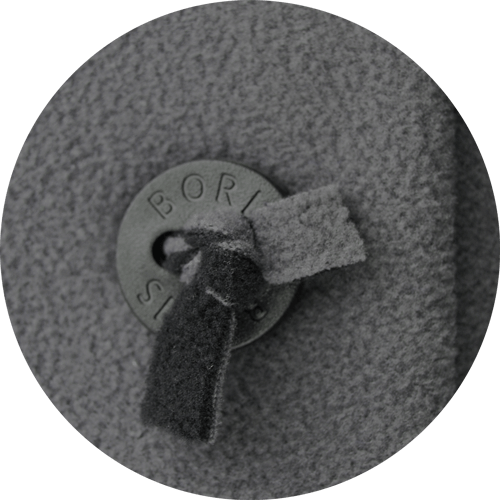 Boris - Lange jas met knopen - nr. 1118 Rood