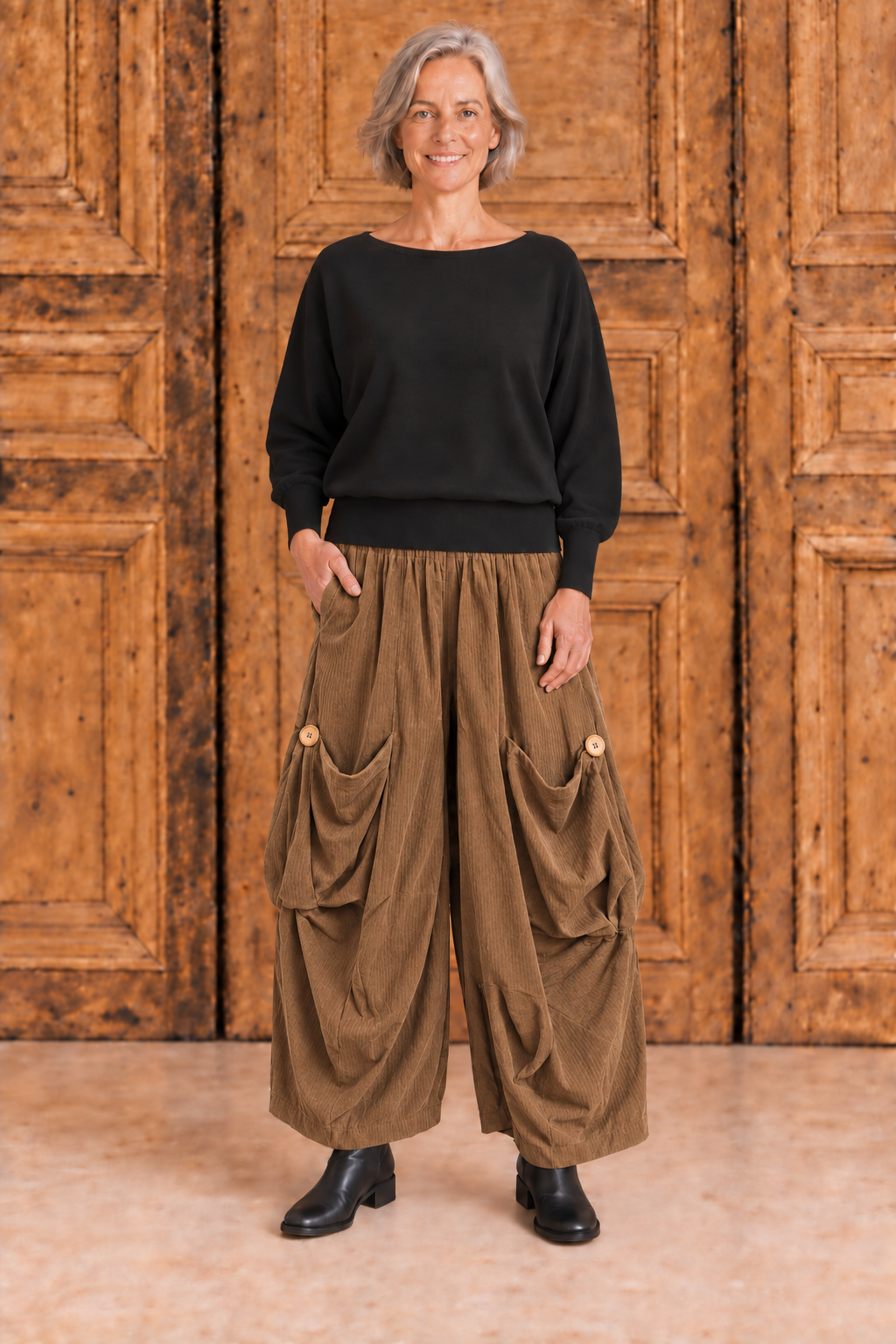 Normal Crazy - Pant Pocket Babyrib - Walnut